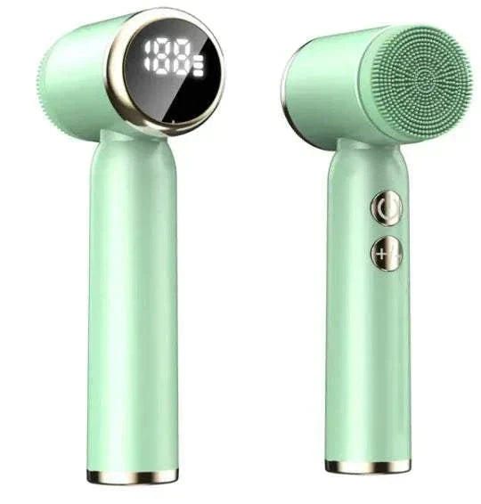 Elera Glow Green / Display Model 6-in-1 Ultrasonic Face Cleansing Brush