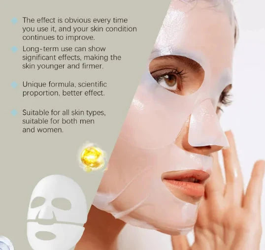 Elera Glow Wrinkle Mask 4 Pieces / 215*75*120(1mm) Collagen Hydrating Wrinkle Mask