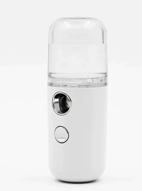 White and clear handheld device on a white background