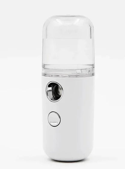 White and clear handheld device on a white background