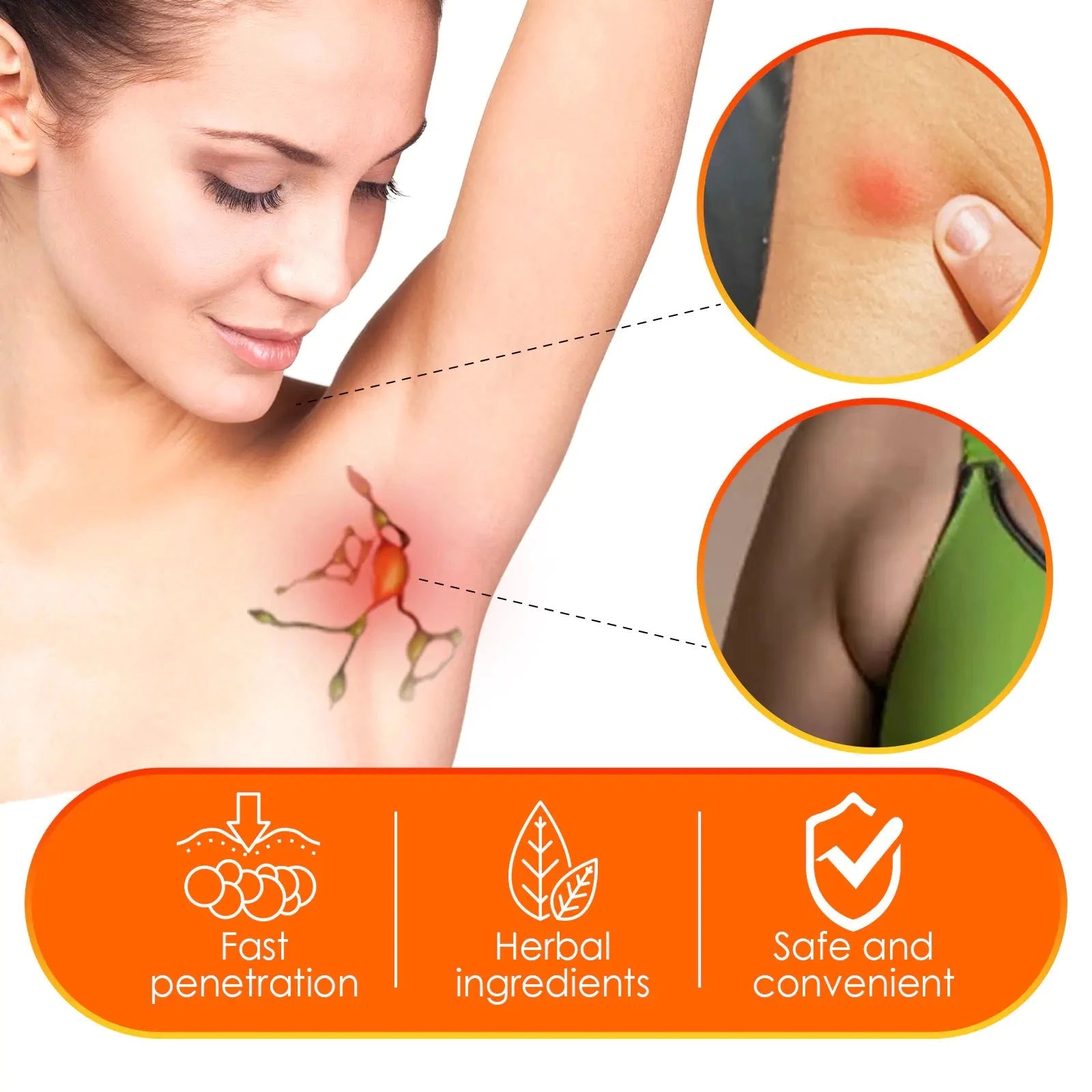 Elera Glow 30g boxed (only for foreign trade export sales, domestic sales are prohibited, purchase is equivalent to default disclaimer) South Moon Lymphatic Care Cream for Neck and Underarm
