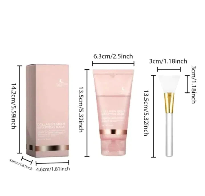 Elera Glow Face Mask 75g Plus Brush Hydrating Collagen Peel-Off Mask