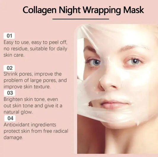 Elera Glow Face Mask 75g Plus Brush Hydrating Collagen Peel-Off Mask
