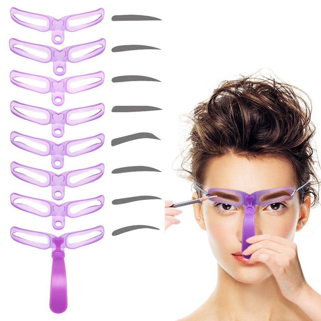 Elera Glow Purple Set Eyebrow Shaping Template - Brynformning™